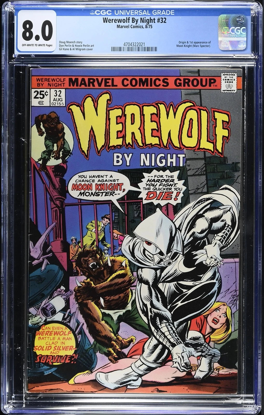 Werewolf By Night #32 - Marvel Comics 1975 CGC 8.0 Origin + 1st appearance of Mo