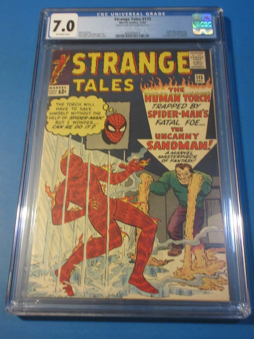 Strange Tales #115 Silver age 2nd Sandman Spider-man CGC 7.0 FVF Beauty Huge Key