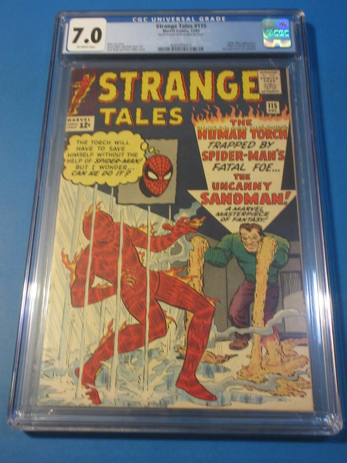 Strange Tales #115 Silver age 2nd Sandman Spider-man CGC 7.0 FVF Beauty Huge Key