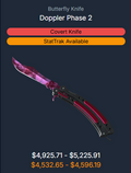Butterfly Knife Doppler Ruby Phase 2 - Factory New