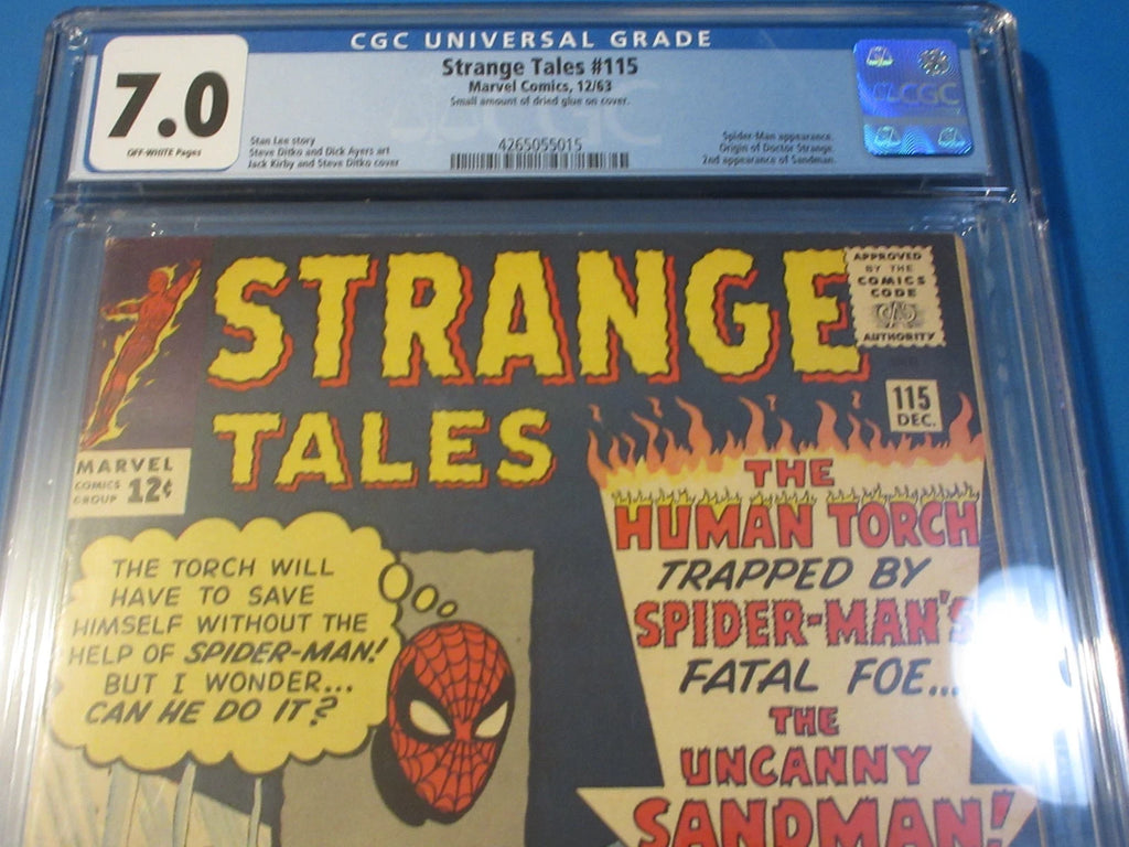 Strange Tales #115 Silver age 2nd Sandman Spider-man CGC 7.0 FVF Beauty Huge Key