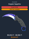 Karambit Doppler Sapphire - Factory New