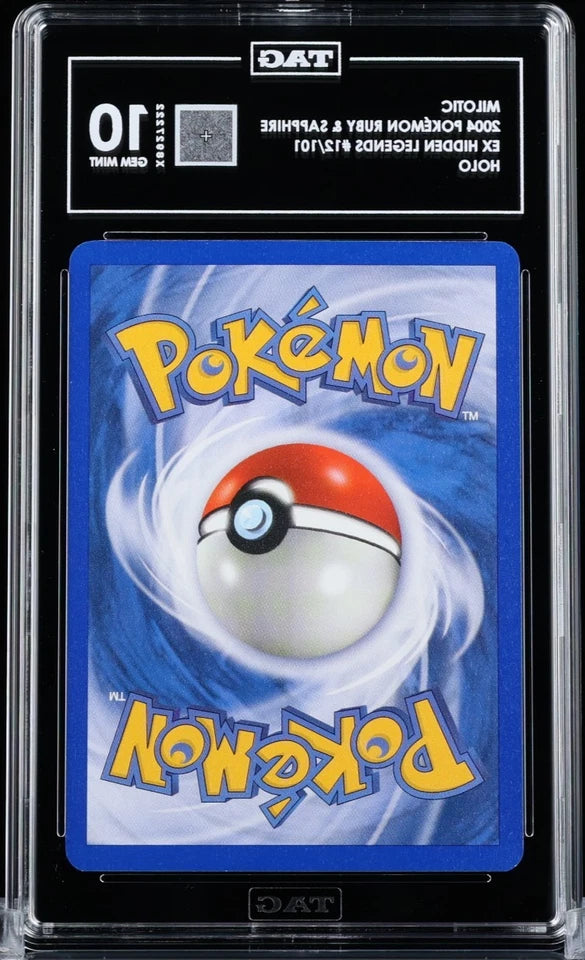 TAG 10 Milotic Holo 12101 EX Hidden Legends Ruby & Sapphire Pokémon 2004